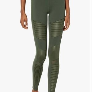 Alo Yoga Moto leggings army green